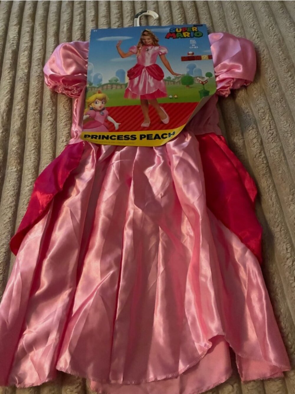 SUPER MARIO PRINCESS PEACH COSTUME-MEDIUM (7/8)-DISGUISE-NWT!